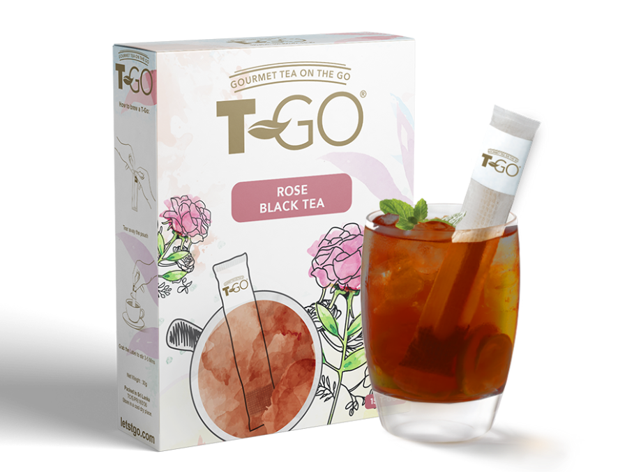 Rose Black Tea (15 Patented Easy Stir Tea Bags)