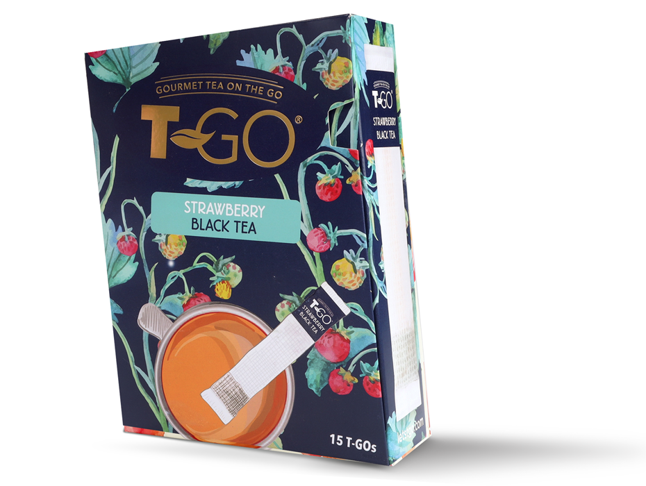 T-GO Strawberry Black Tea (15 Tea Bags) - Letstgo