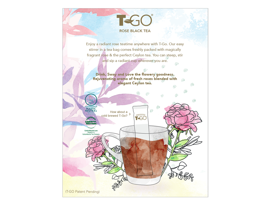 T-GO Peach Black Tea (15 Tea Bags) - Letstgo