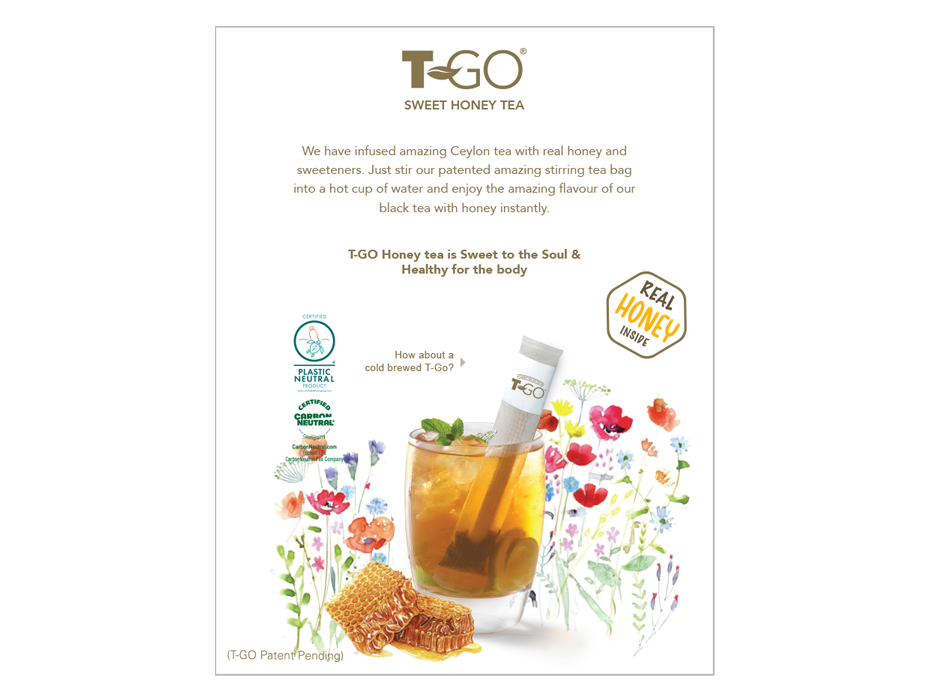 Sweet Honey Tea (15 Patented Easy Stir Tea Bags)