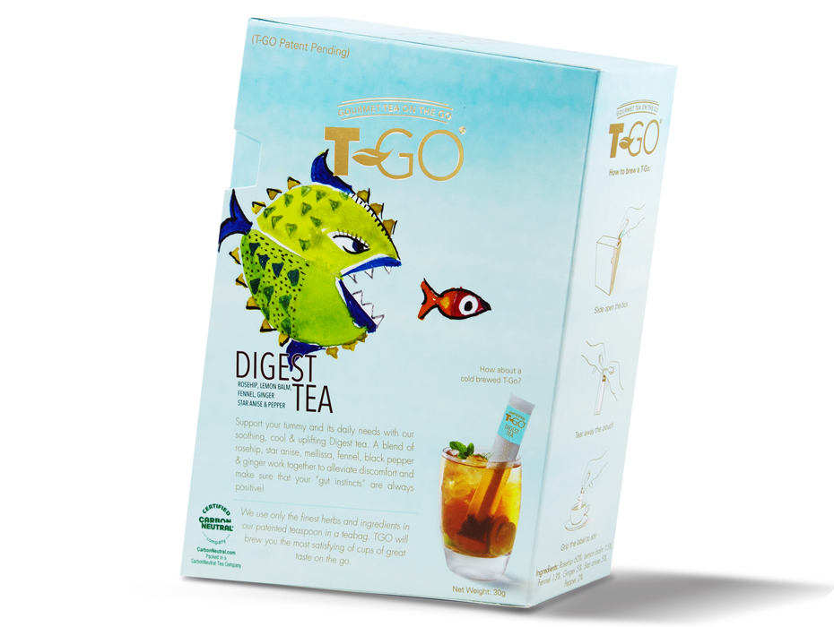 Digest Tea Pack Label