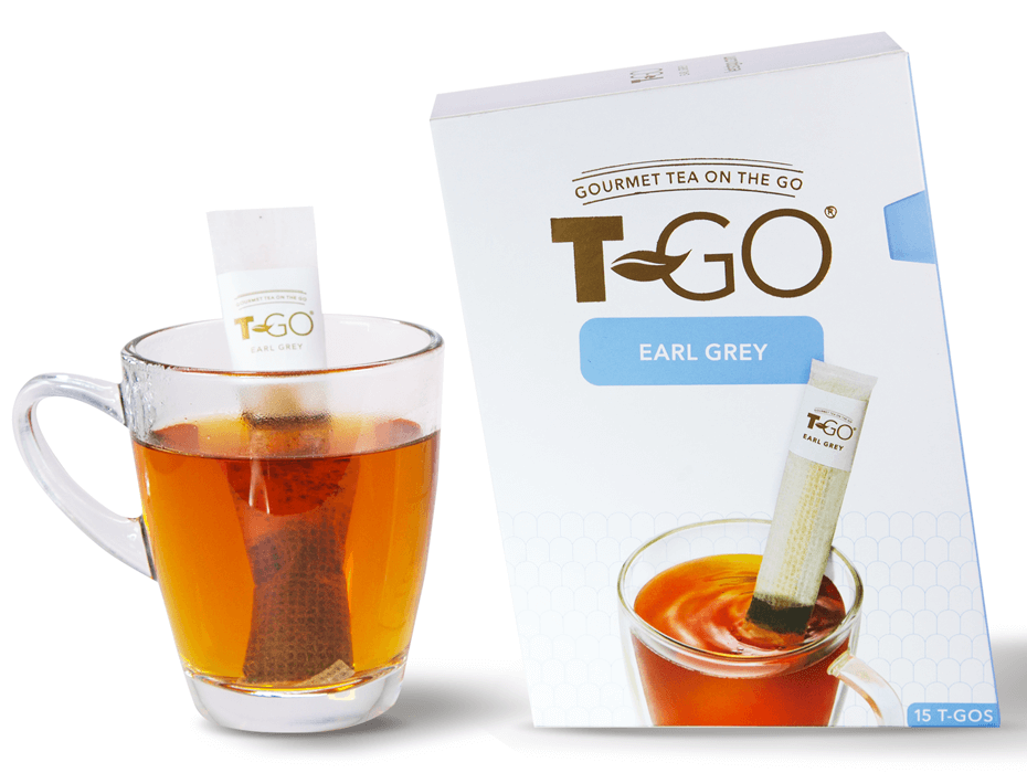Earl Grey Teabag in a cup with TGO-Pack